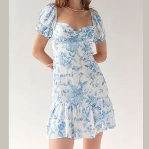 Urban Outfitters Kiss The Sky Floral Sweetheart Mini Dress